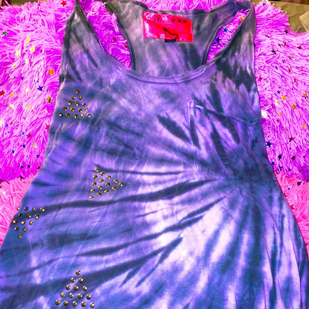 💜🖤Punk Tie-Dye Flare Top💜🖤